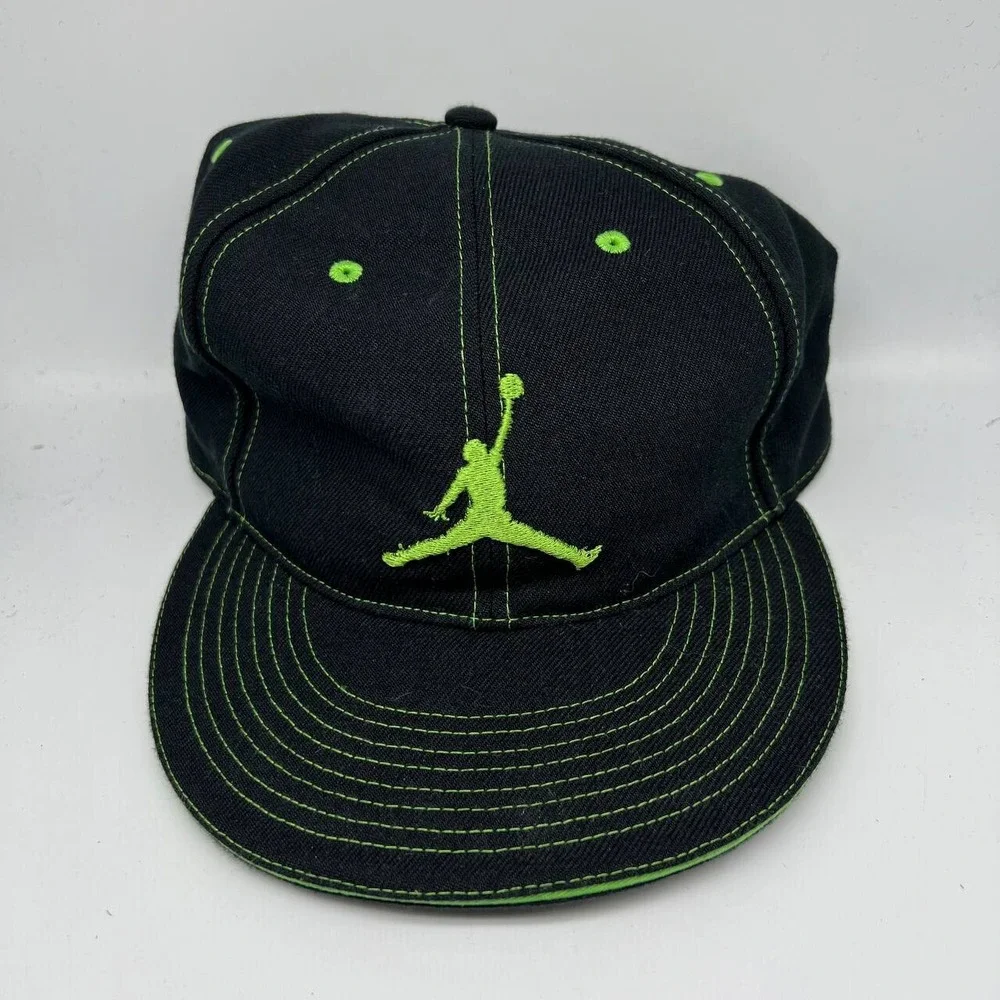 Air Jordan Neon Green 7 5/8 Jumpman Hat Fitted Cap Men